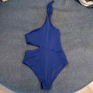 One Shoulder-Swimming Suit-Blue- H&M